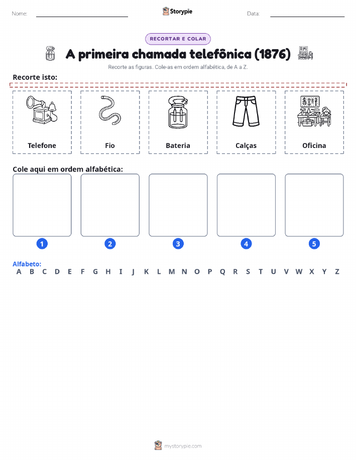 Recortar & Colar Alfabeto