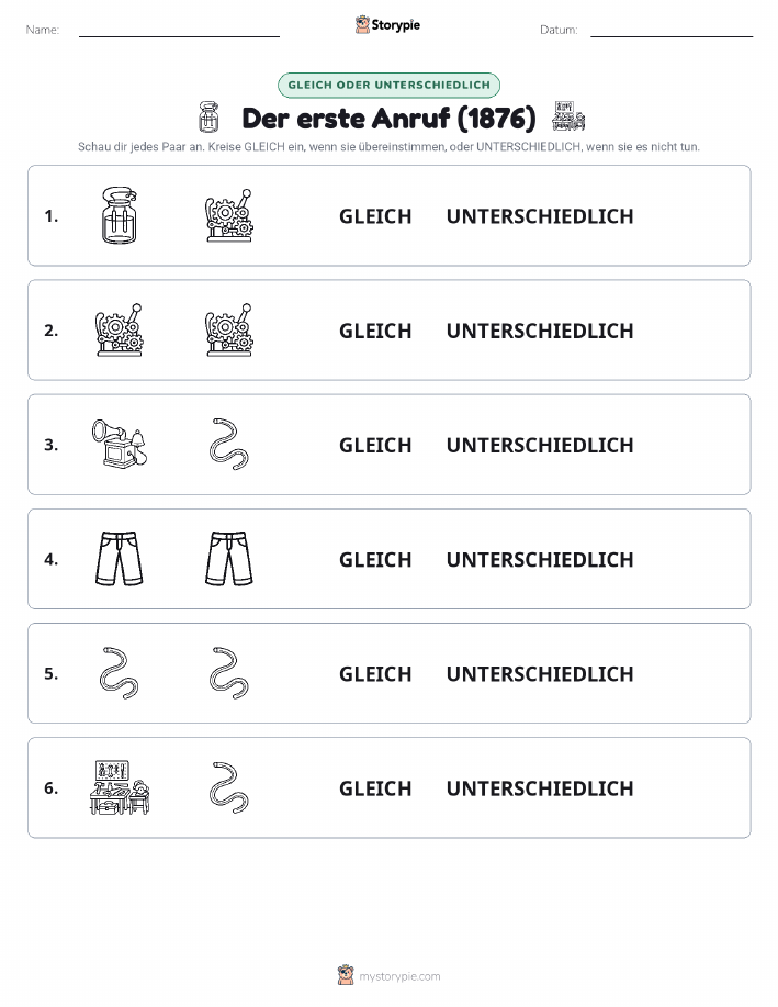 Gleich oder Anders