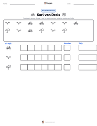 Karl von Drais printable worksheet preview