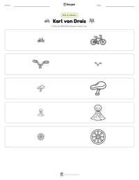 Karl von Drais printable worksheet preview