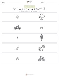カール・フォン・ドライス の印刷可能ワークシートプレビュー