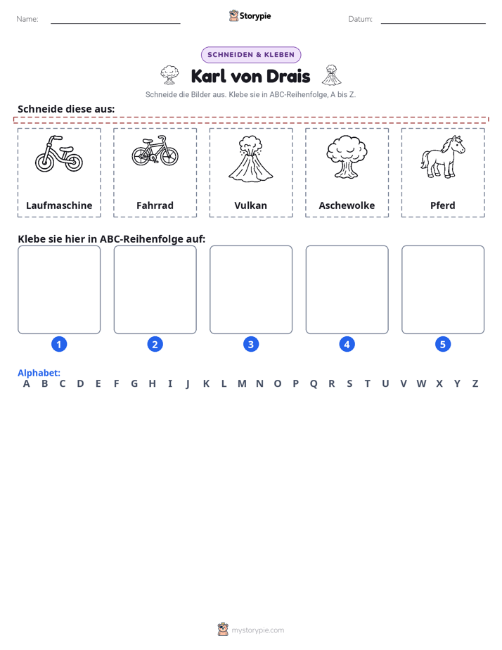 Schneiden & Einfügen Alphabet