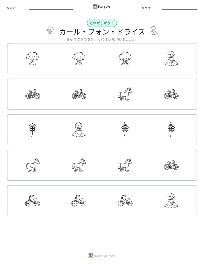異なるものを見つけよう