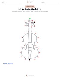 Antonio Vivaldi druckbare Arbeitsblatt Vorschau