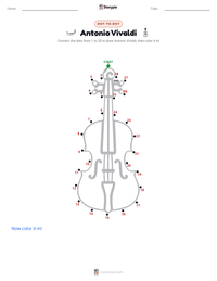 Antonio Vivaldi printable worksheet preview