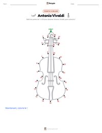 Aperçu de la feuille de travail imprimable Antonio Vivaldi
