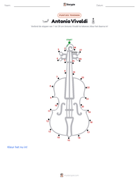 Antonio Vivaldi afdrukbare werkblad voorbeeld