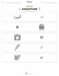 Antonio Vivaldi printable worksheet preview