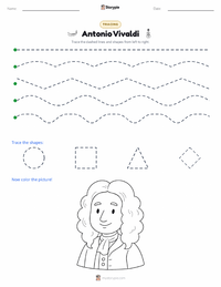 Antonio Vivaldi printable worksheet preview
