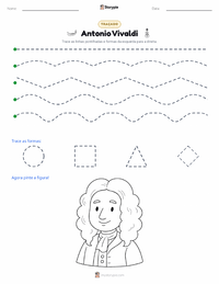 Prévia da folha de atividades imprimível Antonio Vivaldi