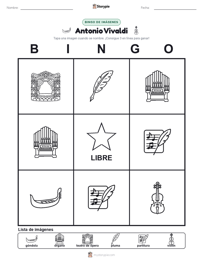 Bingo de Imágenes
