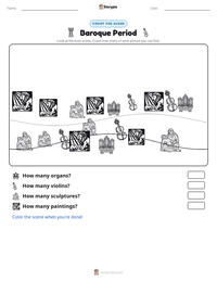 Baroque Period printable worksheet preview