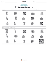 Baroque Period printable worksheet preview