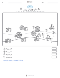 پارسویرنس روور پرنٹ کرنے کے قابل ورکشیٹ کا پیش نظارہ