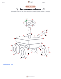 Perseverance-Rover druckbare Arbeitsblatt Vorschau
