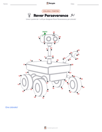 Anteprima della scheda stampabile di Rover Perseverance