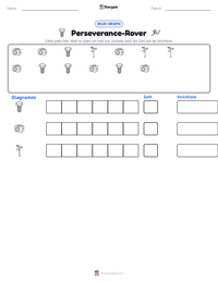 Perseverance-Rover druckbare Arbeitsblatt Vorschau