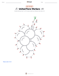 United Farm Workers printable worksheet preview