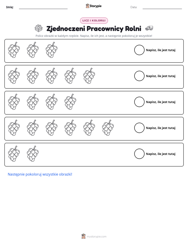 Liczenie i Kolorowanie