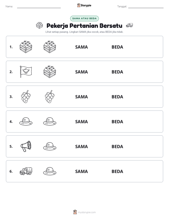 Sama atau Berbeda