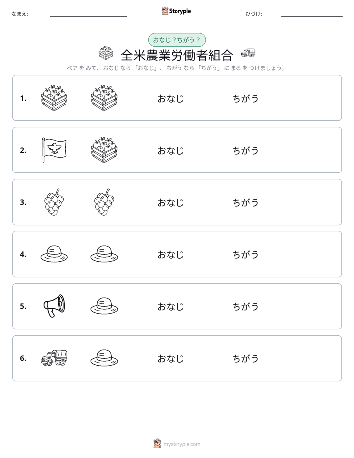 同じか違うか
