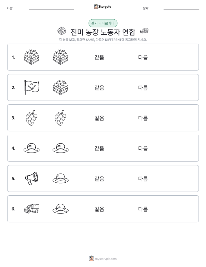 같은 것 또는 다른 것