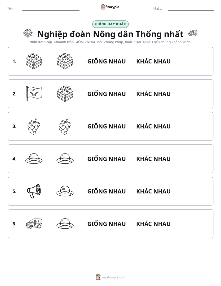 Giống Hay Khác