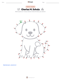 Aperçu de la feuille de travail imprimable Charles M. Schulz