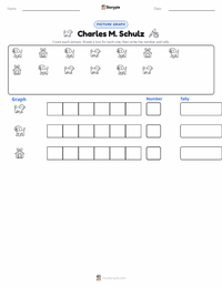 Charles M. Schulz printable worksheet preview