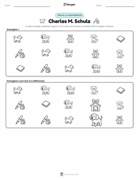 Anteprima della scheda stampabile di Charles M. Schulz