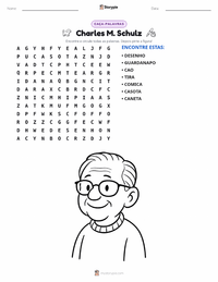 Prévia da folha de atividades imprimível Charles M. Schulz