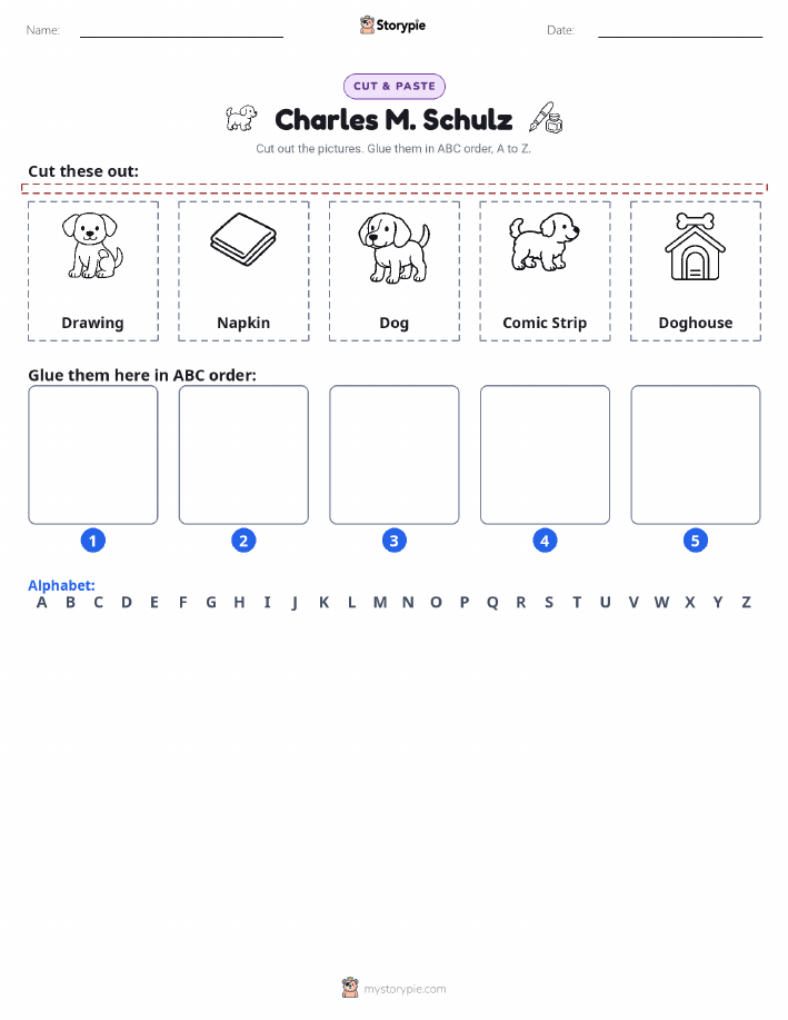 Cut & Paste Alphabet