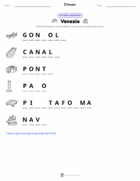 Anteprima della scheda stampabile di Venezia