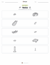 Venice printable worksheet preview
