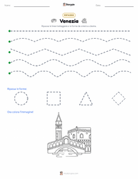 Anteprima della scheda stampabile di Venezia
