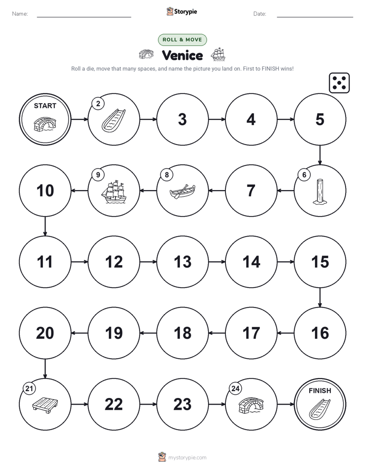 Roll & Move Game