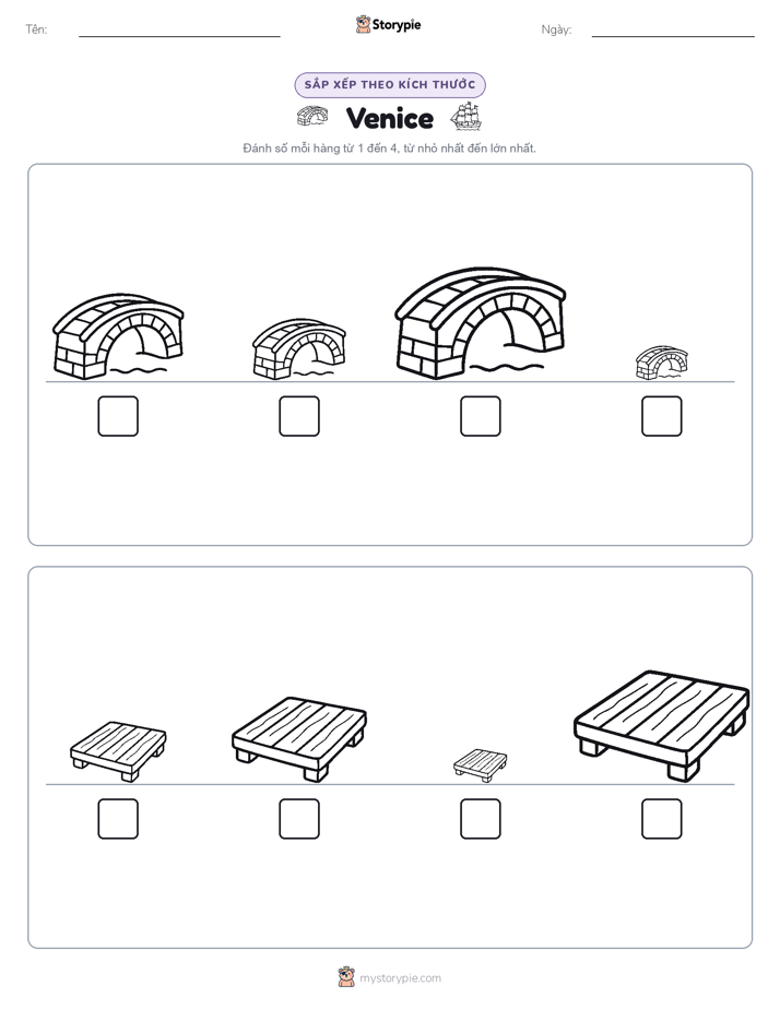 Thứ Tự Kích Thước