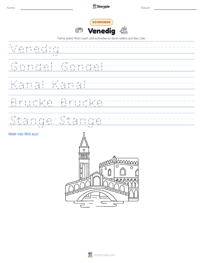 Schreibübung