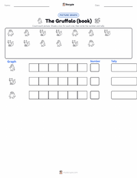 The Gruffalo (book) printable worksheet preview