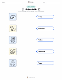 Anteprima della scheda stampabile di Il Gruffalò (libro)