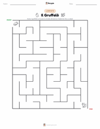 Anteprima della scheda stampabile di Il Gruffalò (libro)