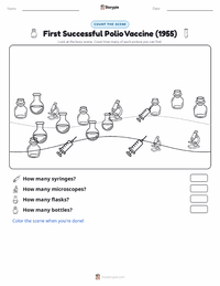 First Successful Polio Vaccine (1955) printable worksheet preview