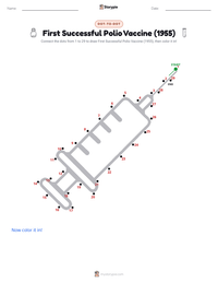 First Successful Polio Vaccine (1955) printable worksheet preview