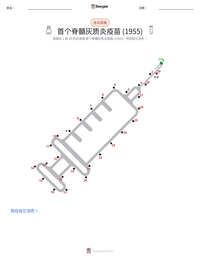 首个成功的脊髓灰质炎疫苗（1955年） 可打印工作表预览