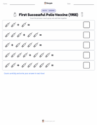 First Successful Polio Vaccine (1955) printable worksheet preview