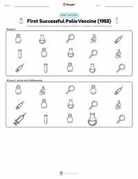 First Successful Polio Vaccine (1955) printable worksheet preview