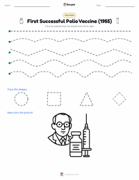 First Successful Polio Vaccine (1955) printable worksheet preview