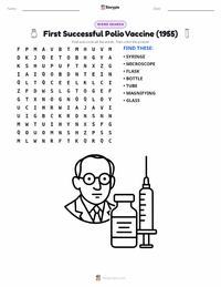 First Successful Polio Vaccine (1955) printable worksheet preview