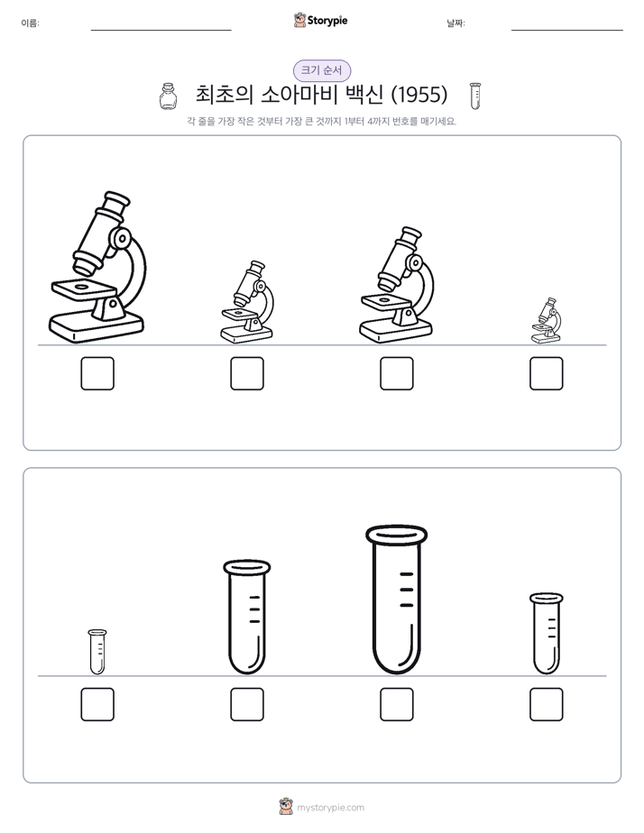 크기 순서