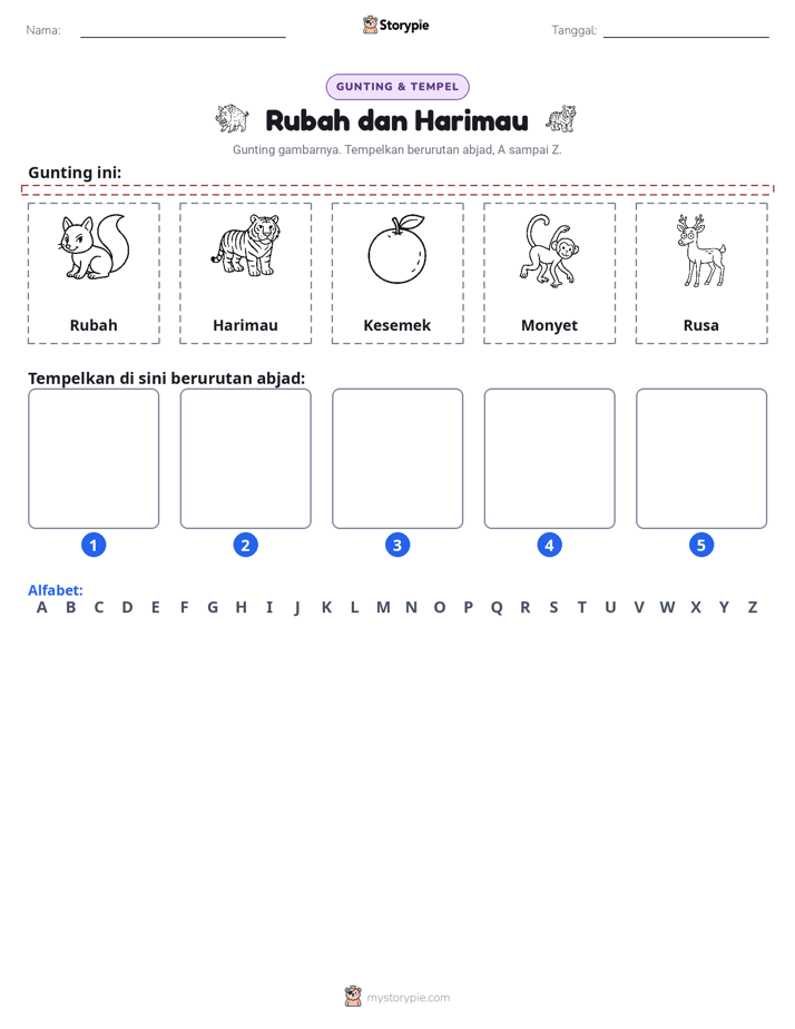 Potong & Tempel Huruf